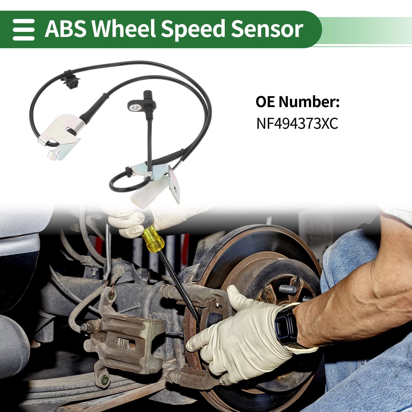 ABS Wheel Speed Sensor Front Left Replacement for Mazda MX-5 (2006–2015)