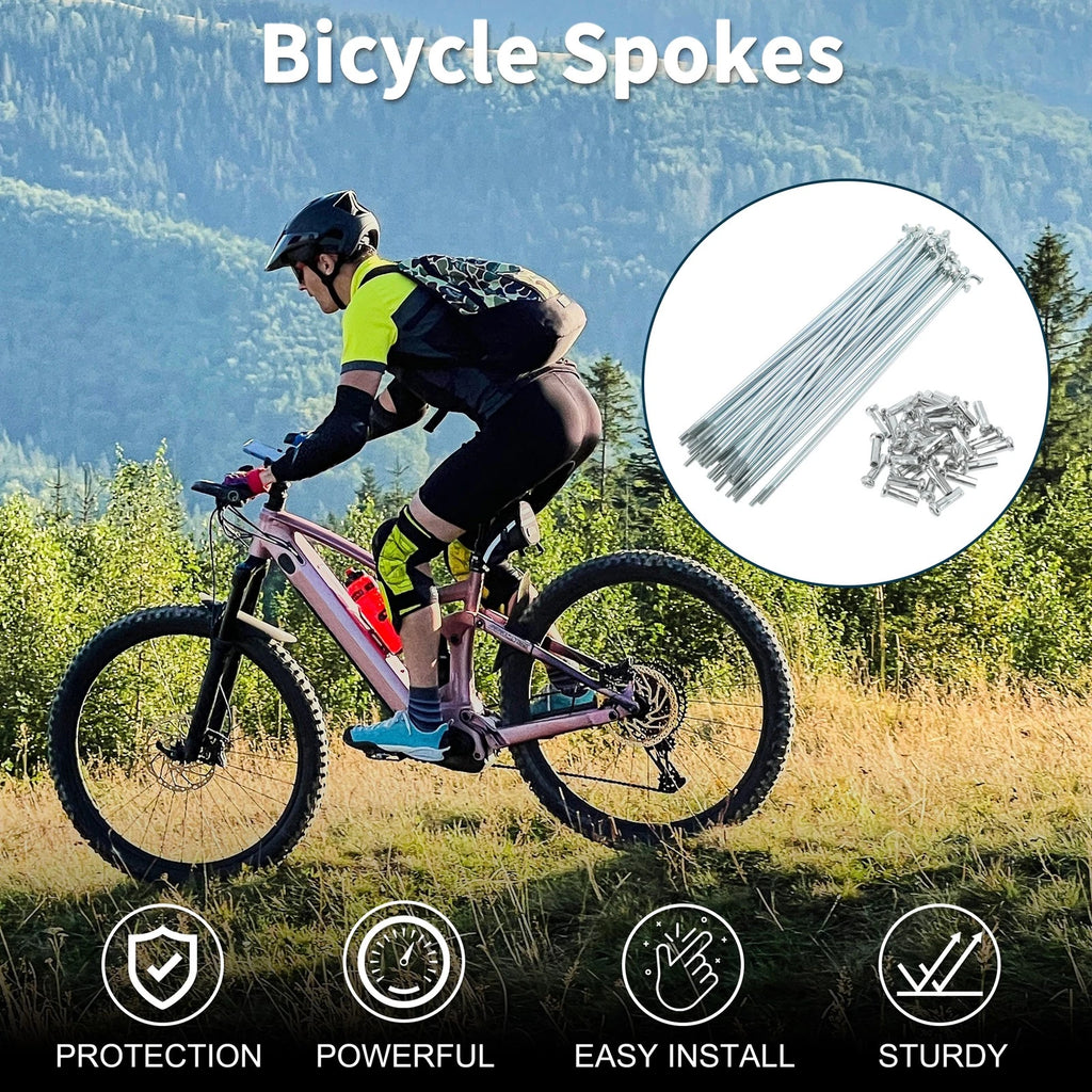 Bicycle Spokes Nipple Replacement Set 14G 152mm for Universal (Universal)