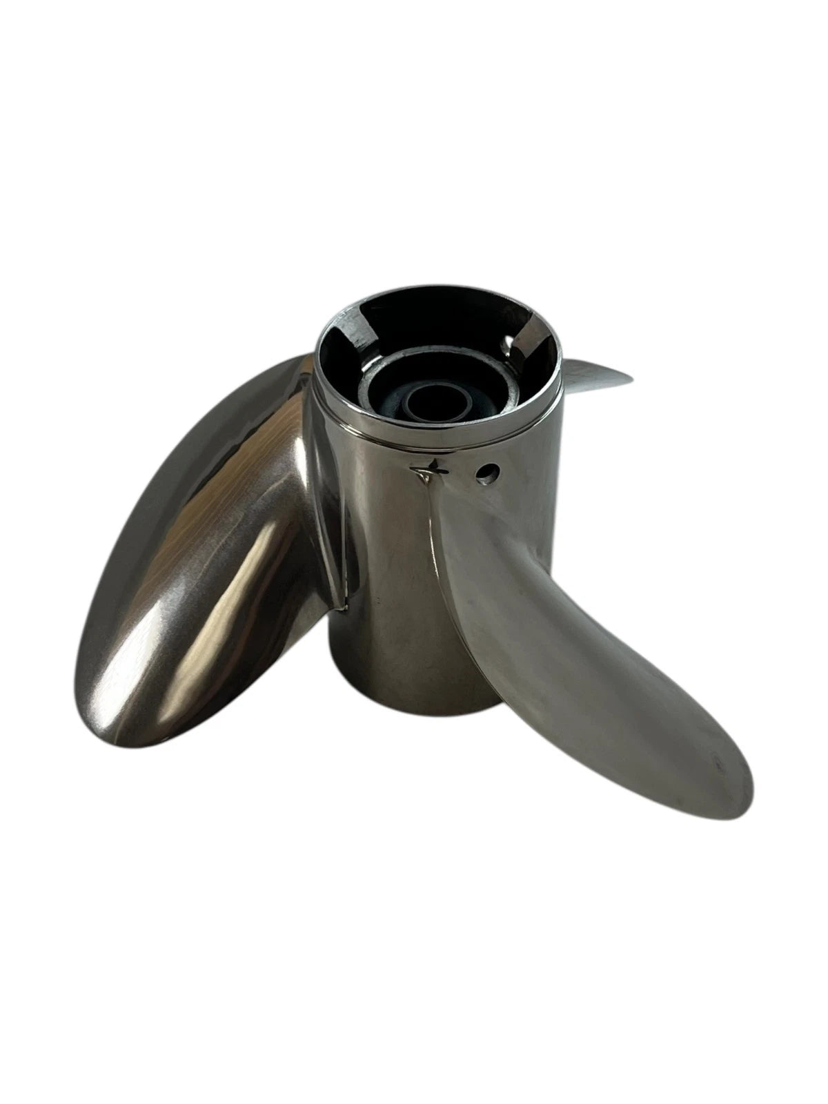3X 14 1/2 x 22 LH Raker SS Propeller for OMC Evinrude Johnson (OEM 398503)