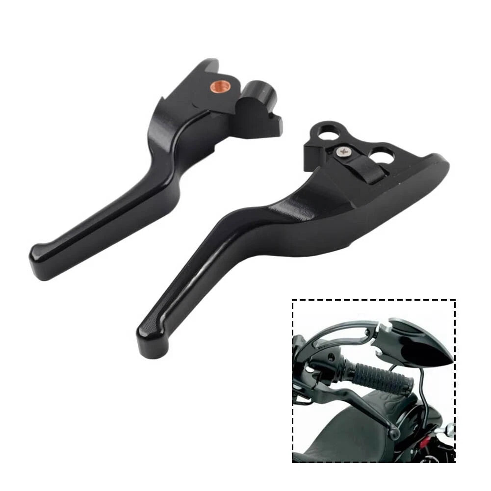 Black Brake Clutch Hand Levers for Harley Electra Glide Classic (2008–2013)