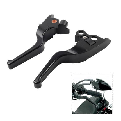 Black Brake Clutch Hand Levers for Harley Electra Glide Classic (2008–2013)