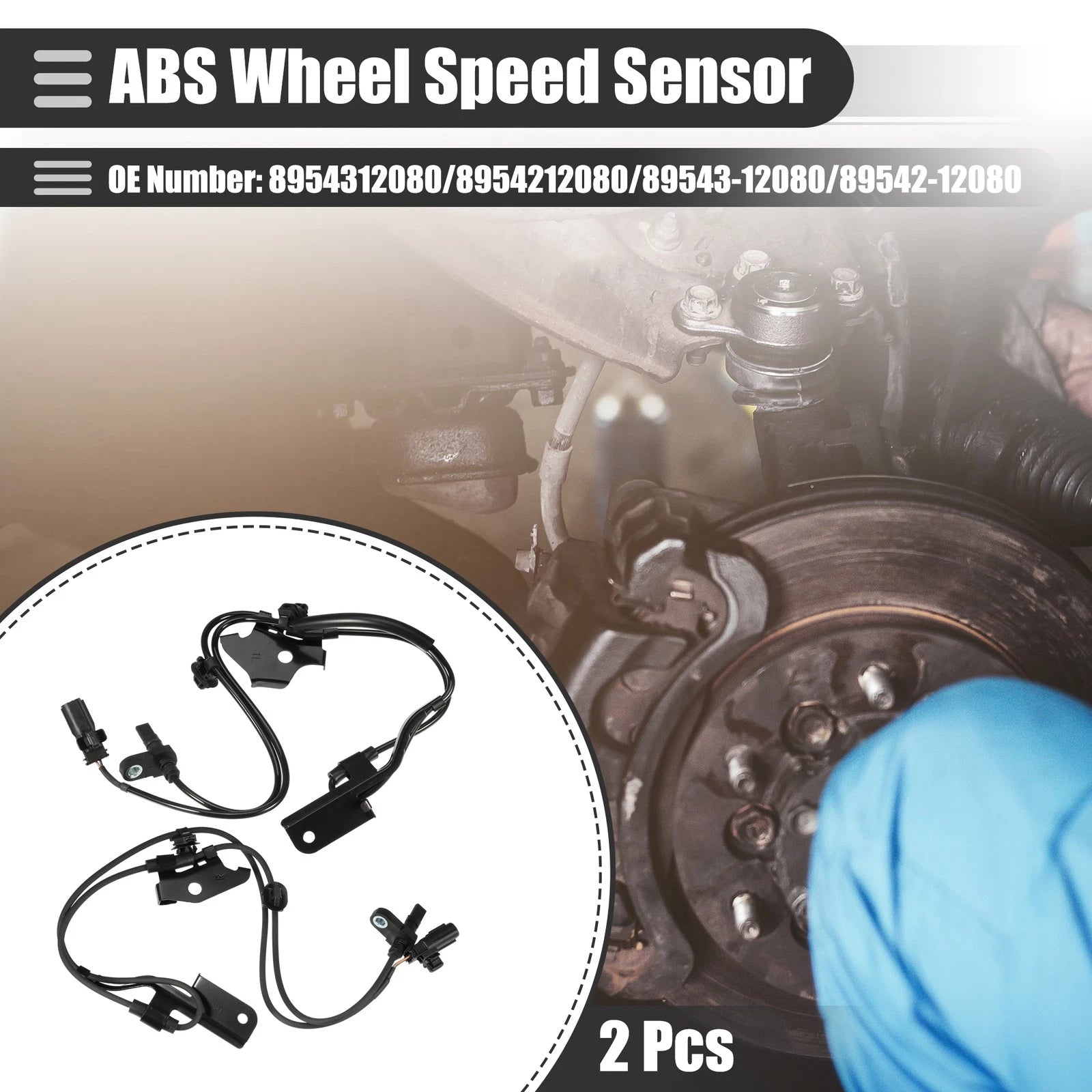 ABS Wheel Speed Sensor Front Left Right Replacement for Toyota Prius V (2012–2017)