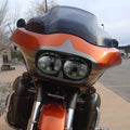 2X 5 3/4" Dual LED Projector Headlight for Harley Road Glide (1998–2013)