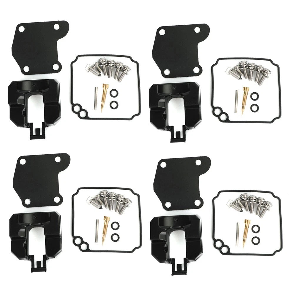 4X Carburetor Rebuild Kit for Yamaha 9.9HP 15HP Outboard (63V-W0093-00-00)