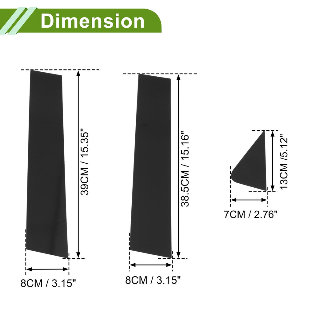 6 Pcs Pillar Window Trim for Chevy Trailblazer (2021–2024) Black
