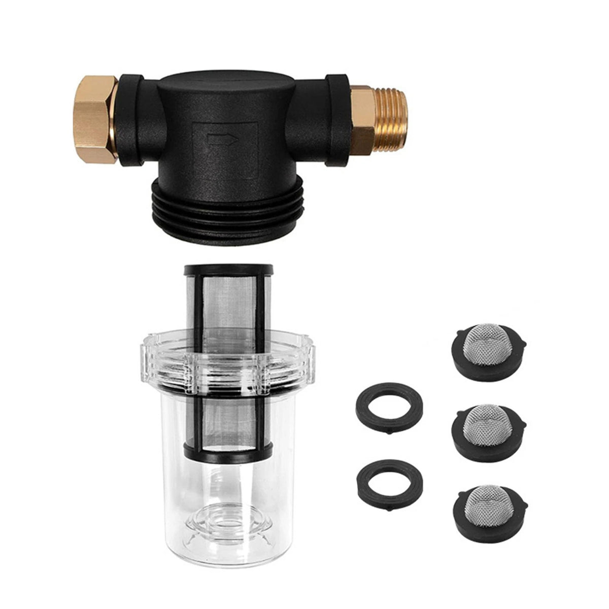 Pressure Washer Pump Protector Mesh Screen Debris Filter (80 PSI Max)