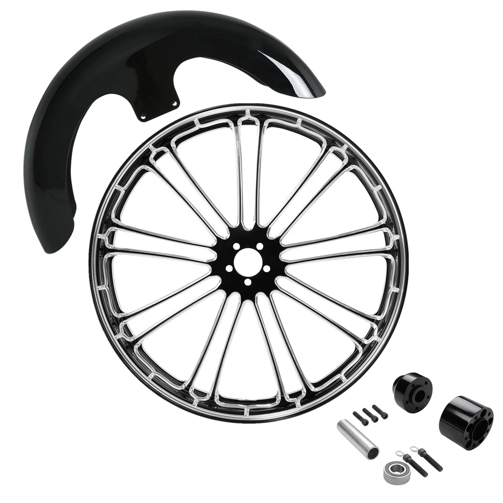 25" Front Wheel Rim & Fender for Harley Touring (2008–Present)
