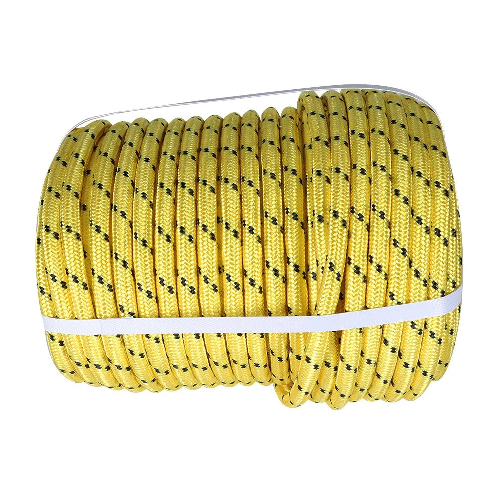 1/2" Heavy Duty Double Braid Polyester Rope for Various Applications (150 ft)
