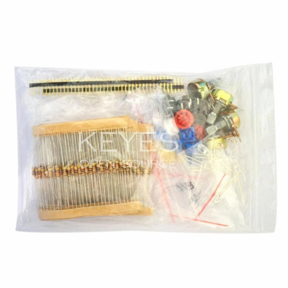 Electronic Parts Pack Kit for Arduino (Resistors, Switch, Button)