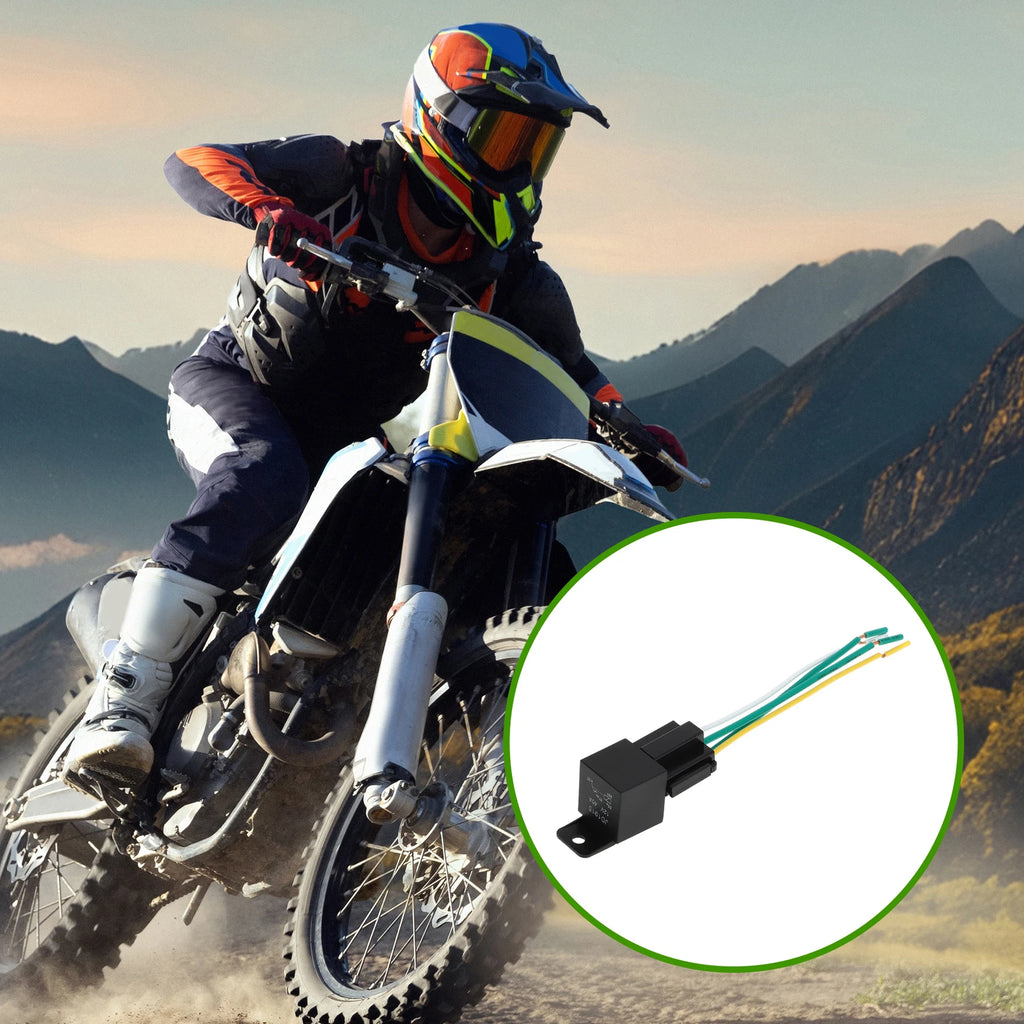 1 Pc 12V 40A Auto Relay with Harness Socket for Universal Applications