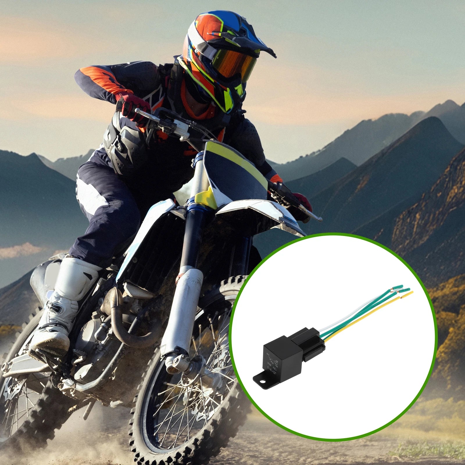 1 Pc 12V 40A Auto Relay with Harness Socket for Universal Applications