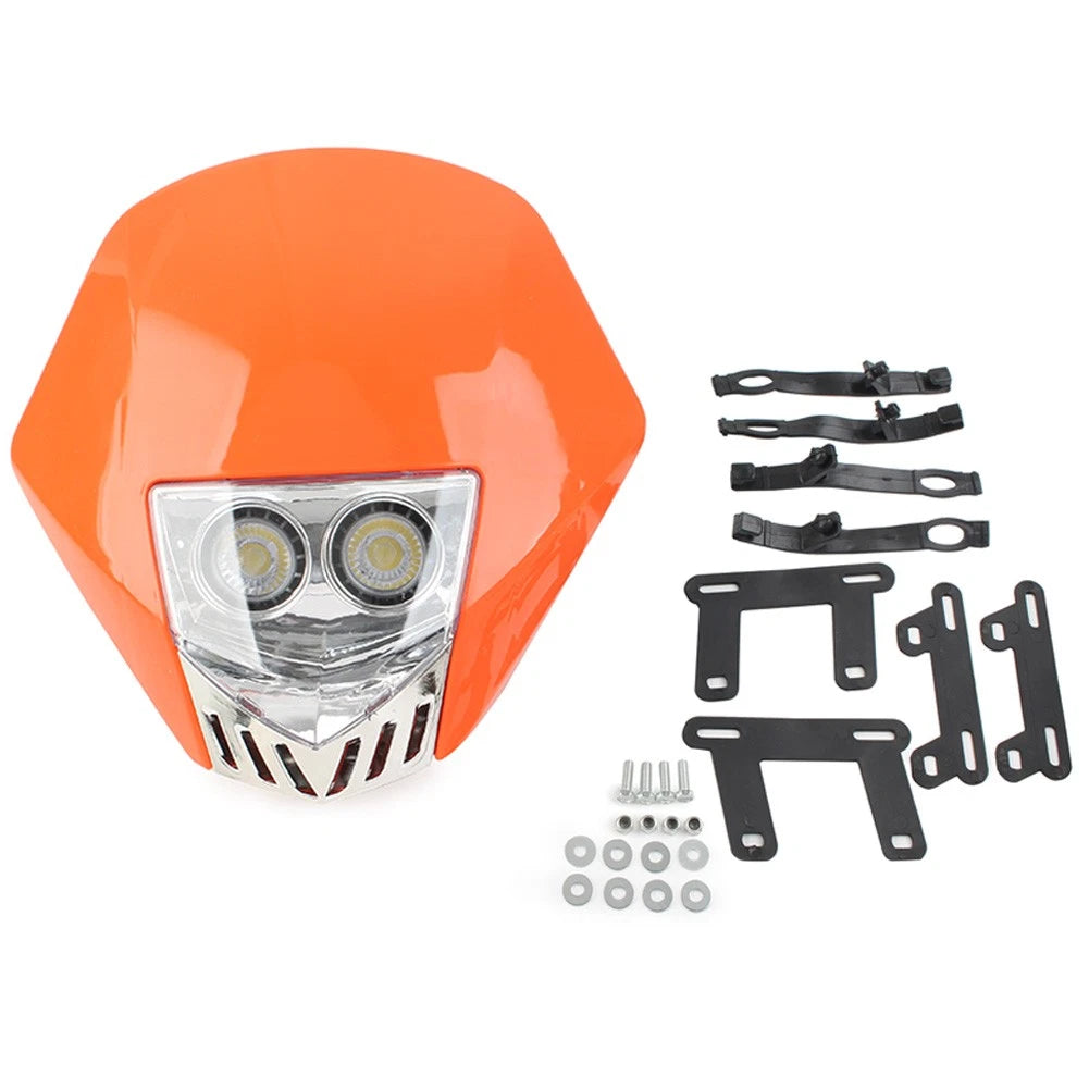 Dual 6W LED Bulb Headlight for Dirt Bike (Universal)