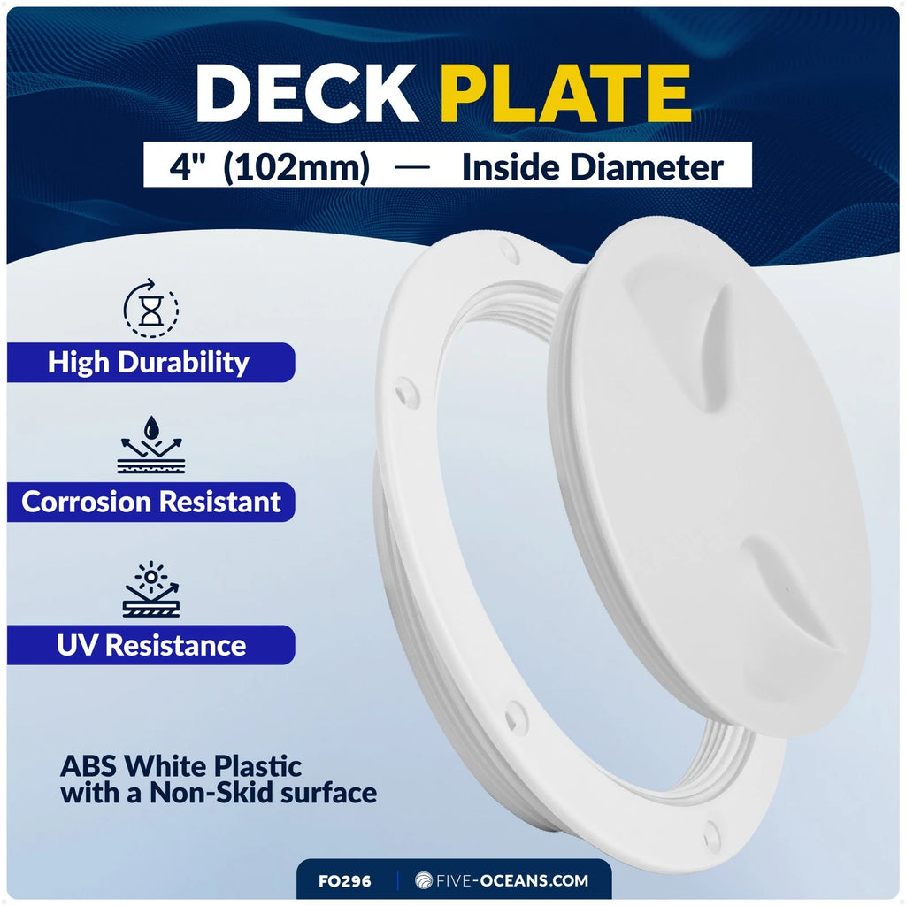 4" Round Inspection Deck Plate Hatch for Marine Use