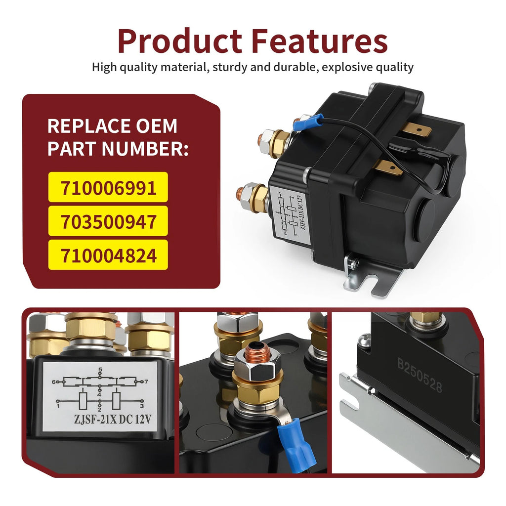 Solenoid 710006991 for Can-Am Traxter Defender (HD5 HD7 HD8 HD9)