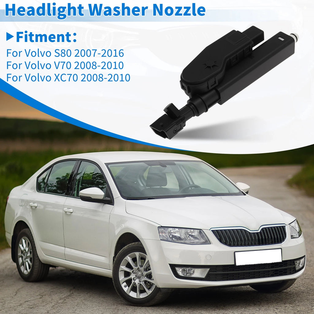 Right Headlight Washer Nozzle for Volvo S80 (2007–2016) 30663580