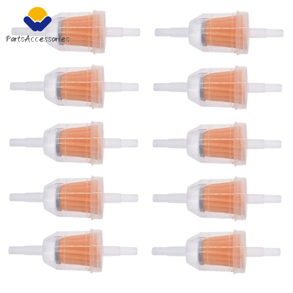 10PCS Inline Gas Oil Fuel Filter for Small Engine (1/4'' 5/16'')