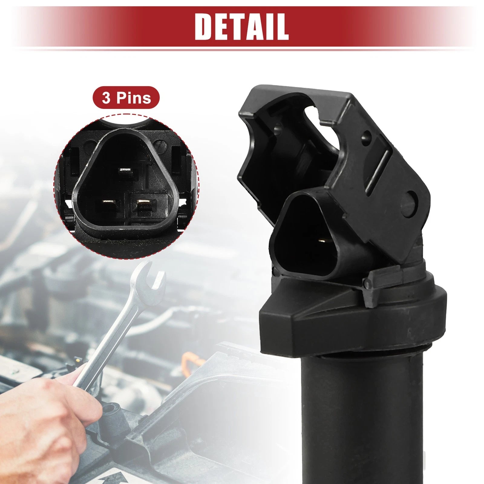 4 PCS Ignition Coil Pack Replacement for BMW 128i (2008–2013) Black