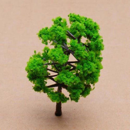 10pcs 8cm Model Trees for Train Railroad Diorama Scenery Miniature