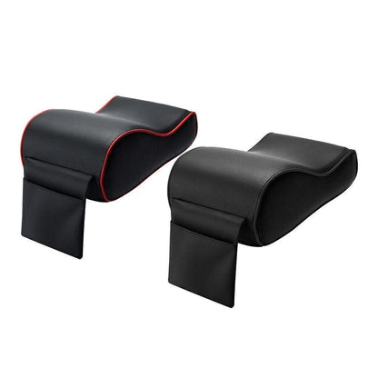 Set of 2 Multi Color PU Memory Foam Console Armrest Cushion Pads for Car SUV