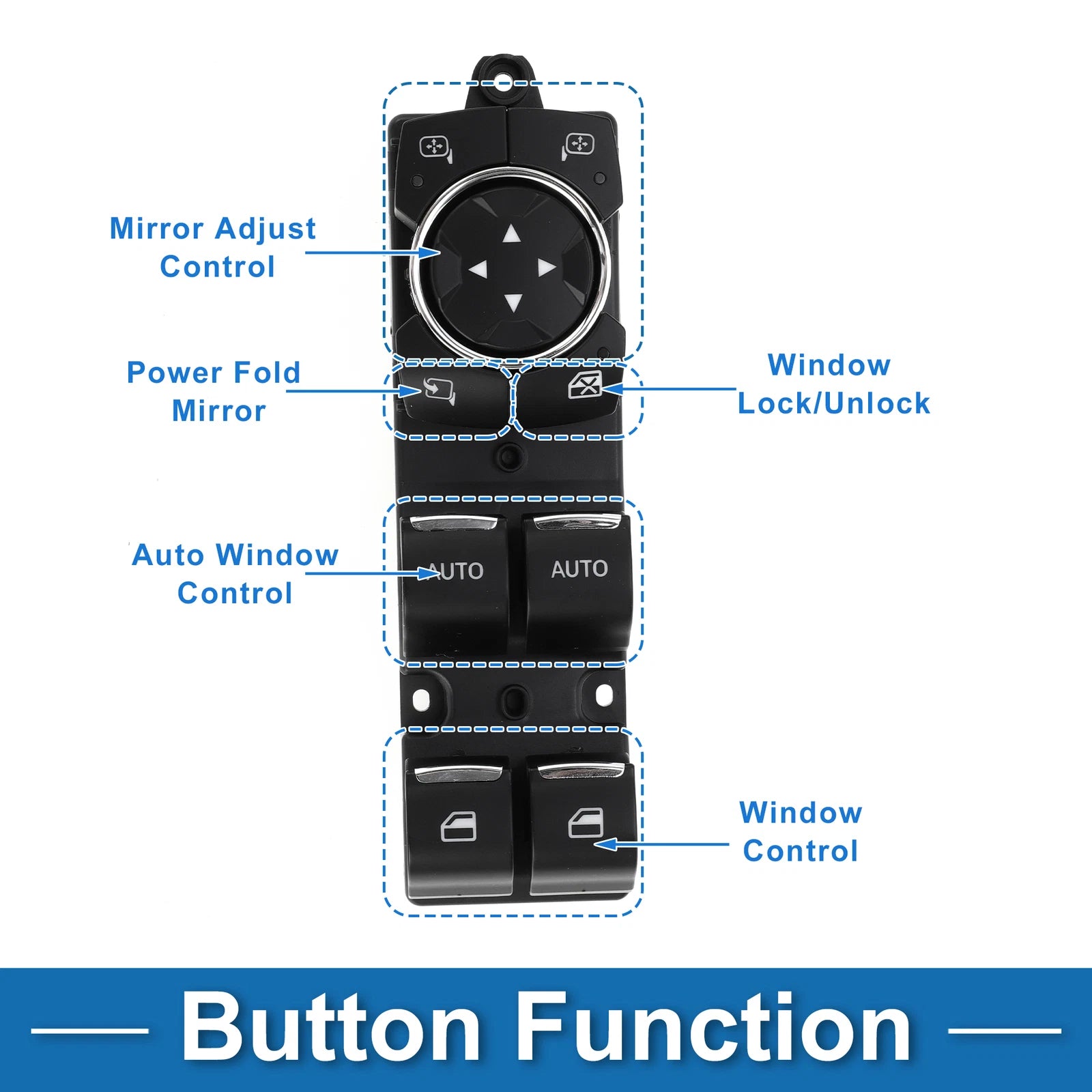Front Driver Side Power Window Switch for Ford Explorer (2011–2015)