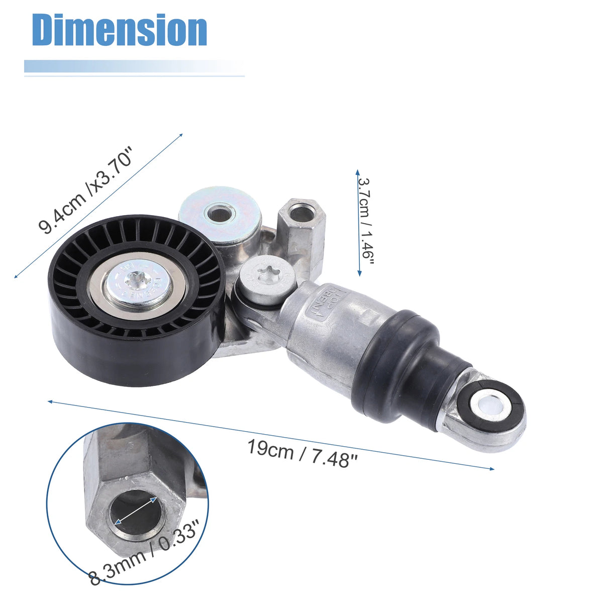Engine Belt Tensioner Pulley Assembly for Mazda 3 (2004–2018) PE7W-15-980