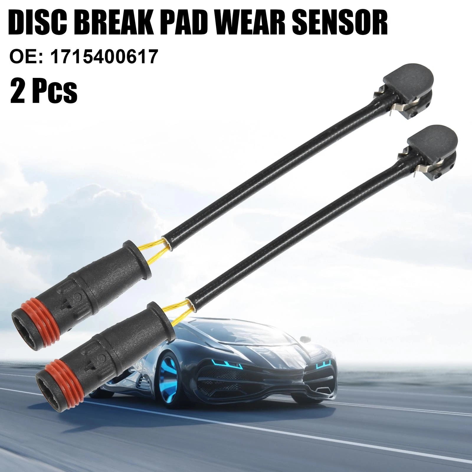 Disc Brake Pad Wear Sensor Front Rear Set for Mercedes SL500 (2003–2011)