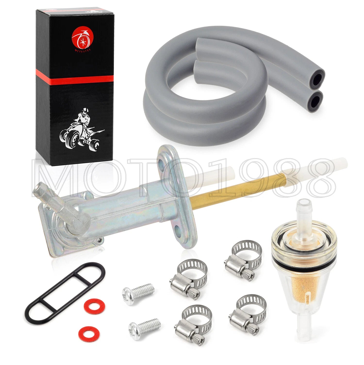 Fuel Valve Petcock Kit for Kawasaki Bayou 220 KLF220 (1988–2002)