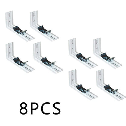 L Shaped Bracket Set of 8 for Vertical Blinds (1.5 Inch Head Rails)