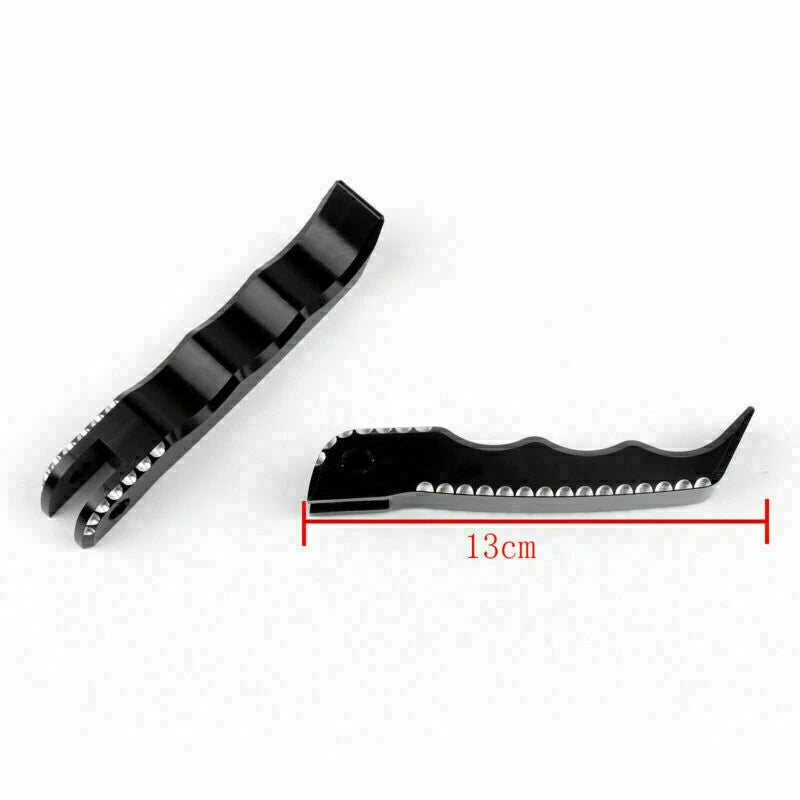 Front Rider Footrest Foot Pegs for Suzuki GSX-R 1300 Hayabusa (2008–2015) Black T9