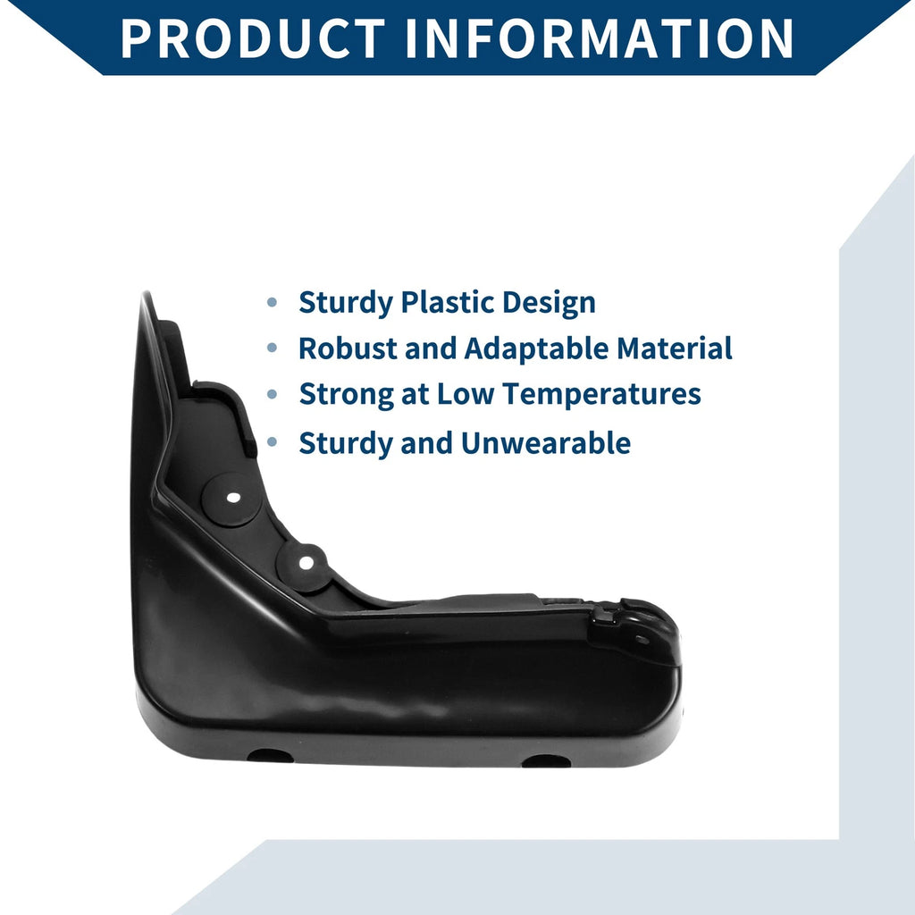 Set of 2 Mud Flaps Splash Guards for Mercedes-Benz E Class (2014–2015)