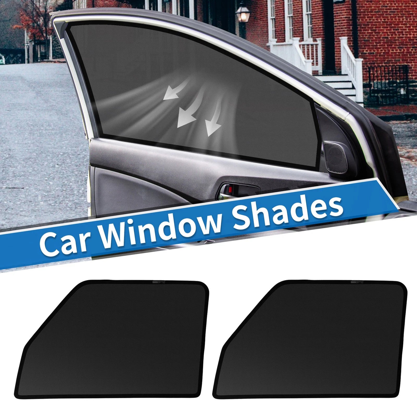 Car Window Cover for Mitsubishi Delica Mini B34A to B38A Net Black (Replacement)