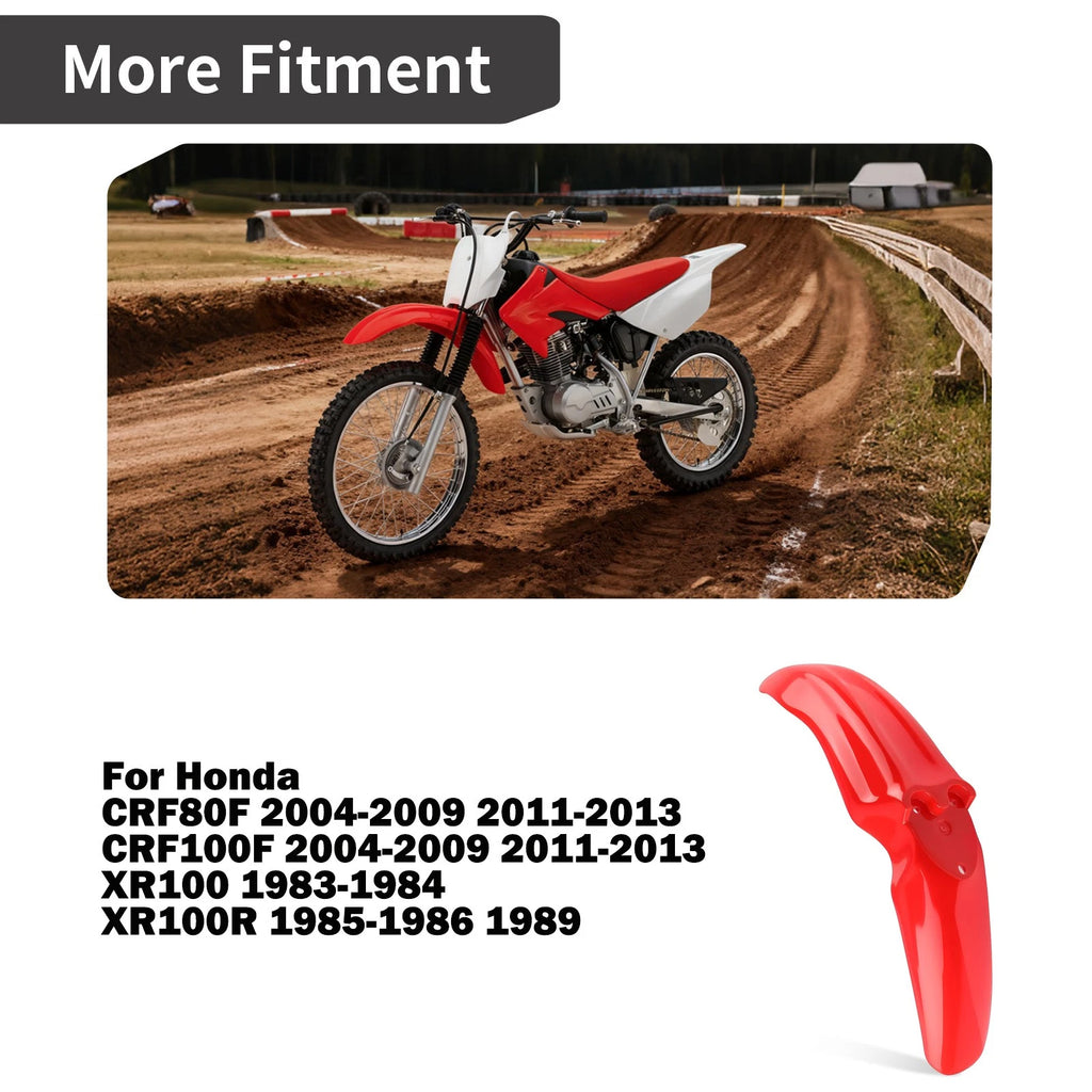 Front Fender for Honda CRF80F CRF100F (2004–2009, 2011–2013) 61100-KSJ-670