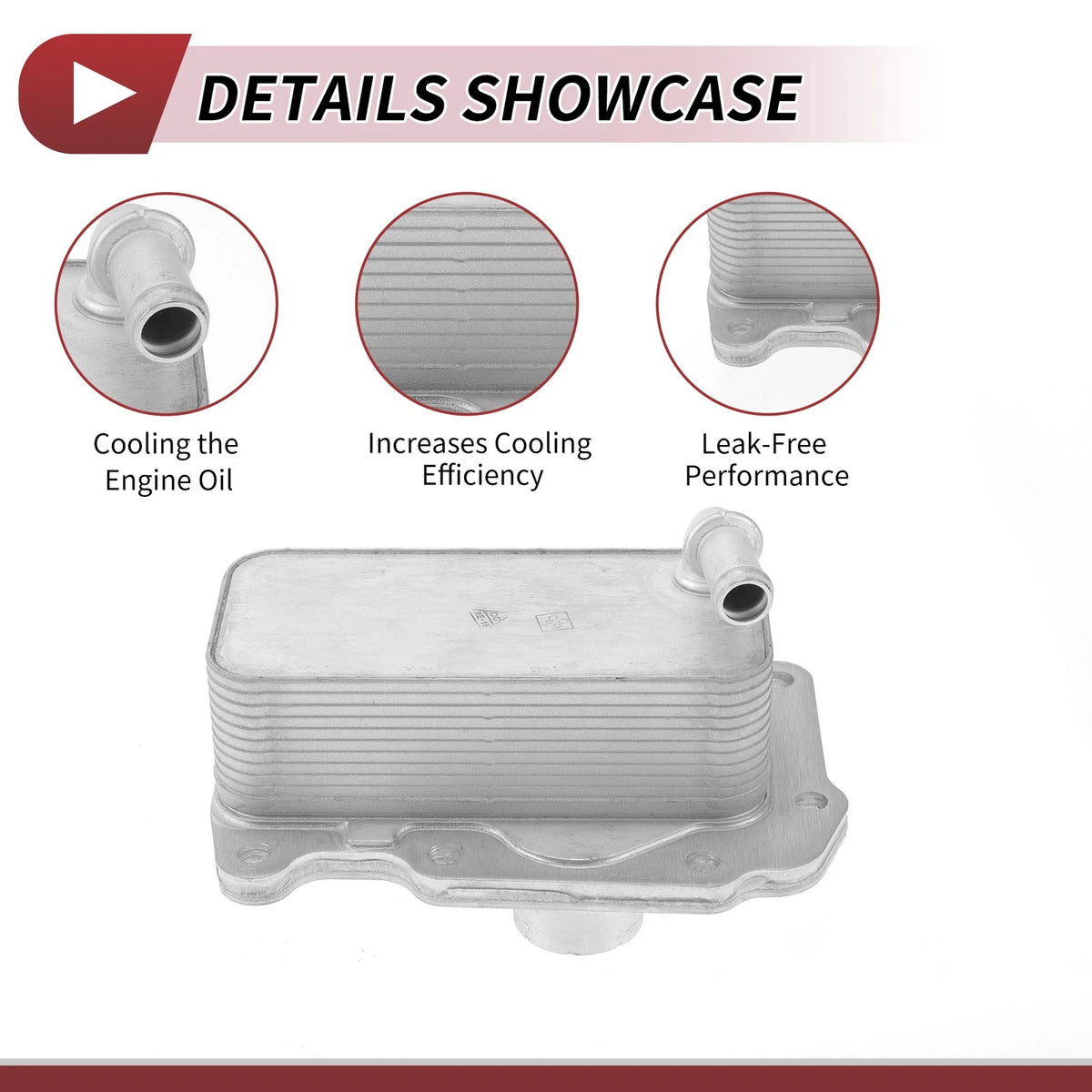 Engine Oil Cooler with Gasket for Land Rover Range Rover Evoque (2012–2019) No.LR073678