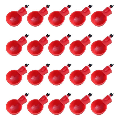 20 Pack Automatic Chicken Waterers for Home Farm Poultry