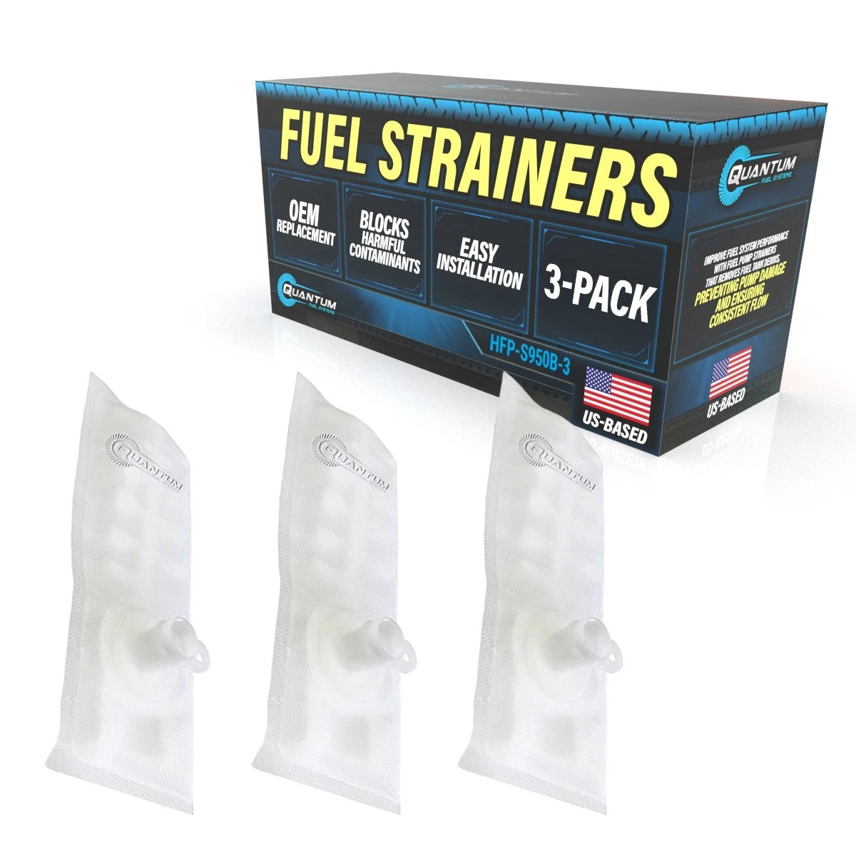 3X QFS Fuel Pump Filter Strainers for Delphi FS0193