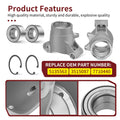 2 Rear Wheel Bearing Carrier & Bearing for Polaris Sportsman 400 450 500 570 800 (2000–2023)