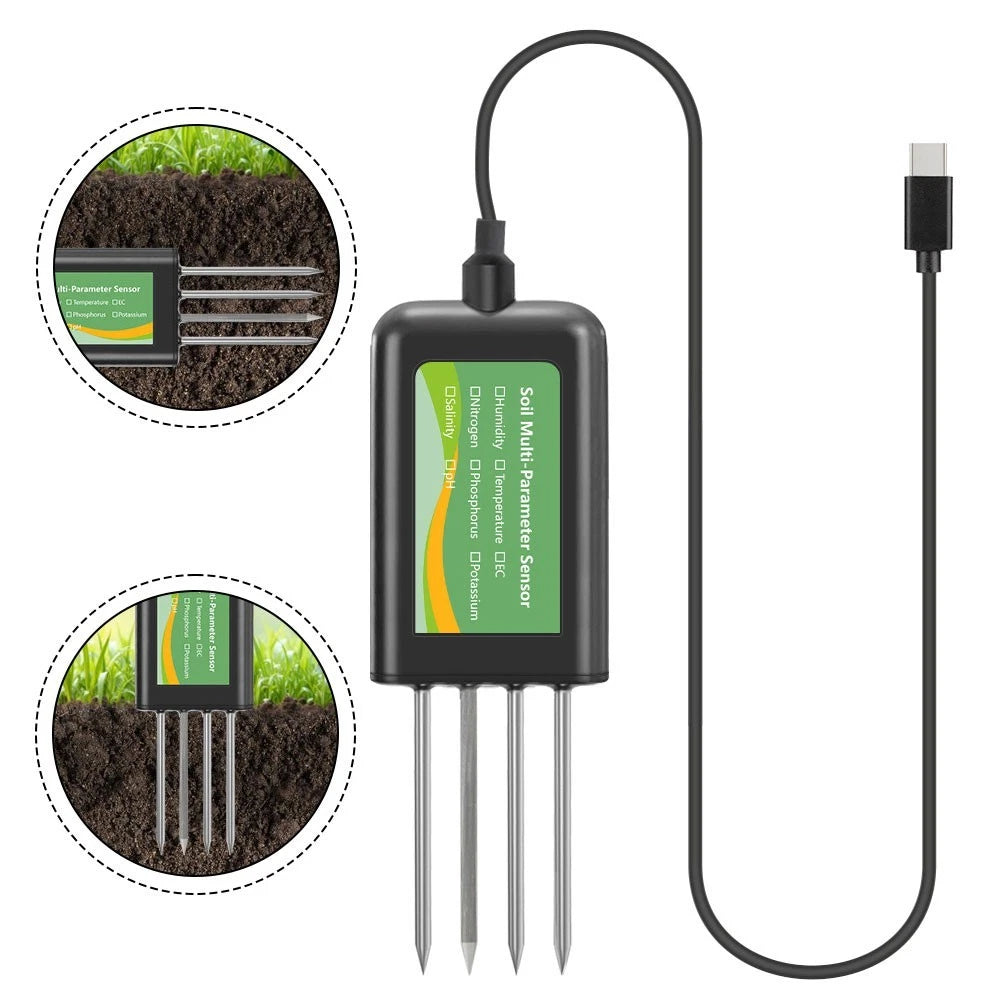 USB Soil Testing Sensor for Android - Waterproof Design