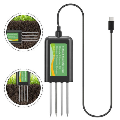 USB Soil Testing Sensor for Android - Waterproof Design