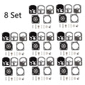 Set of 8 Carburetor Repair Kits for Homelite 330 Series (Zama RB-3)