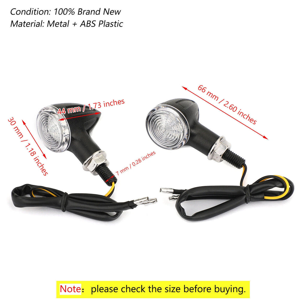 Universal Small Bullet Turn Signal Blinker Lights for Motorcycle (T9)