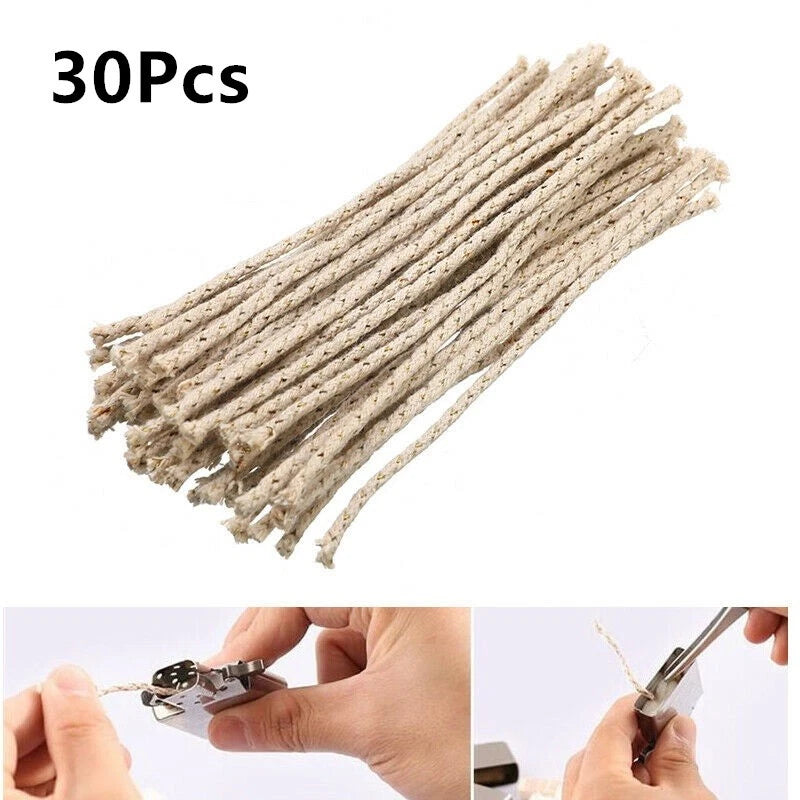 30 Copper Wire Cotton Core Wick Thread for Oil Lighters