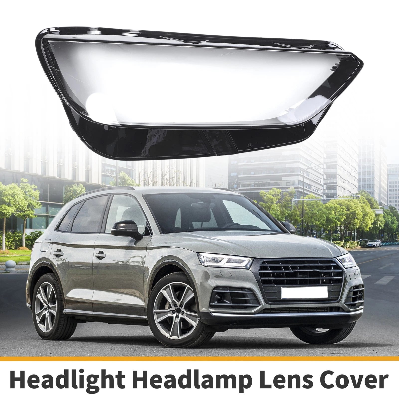 Front Right Headlight Lens Cover Replacement for Audi Q5 (2021–2022)