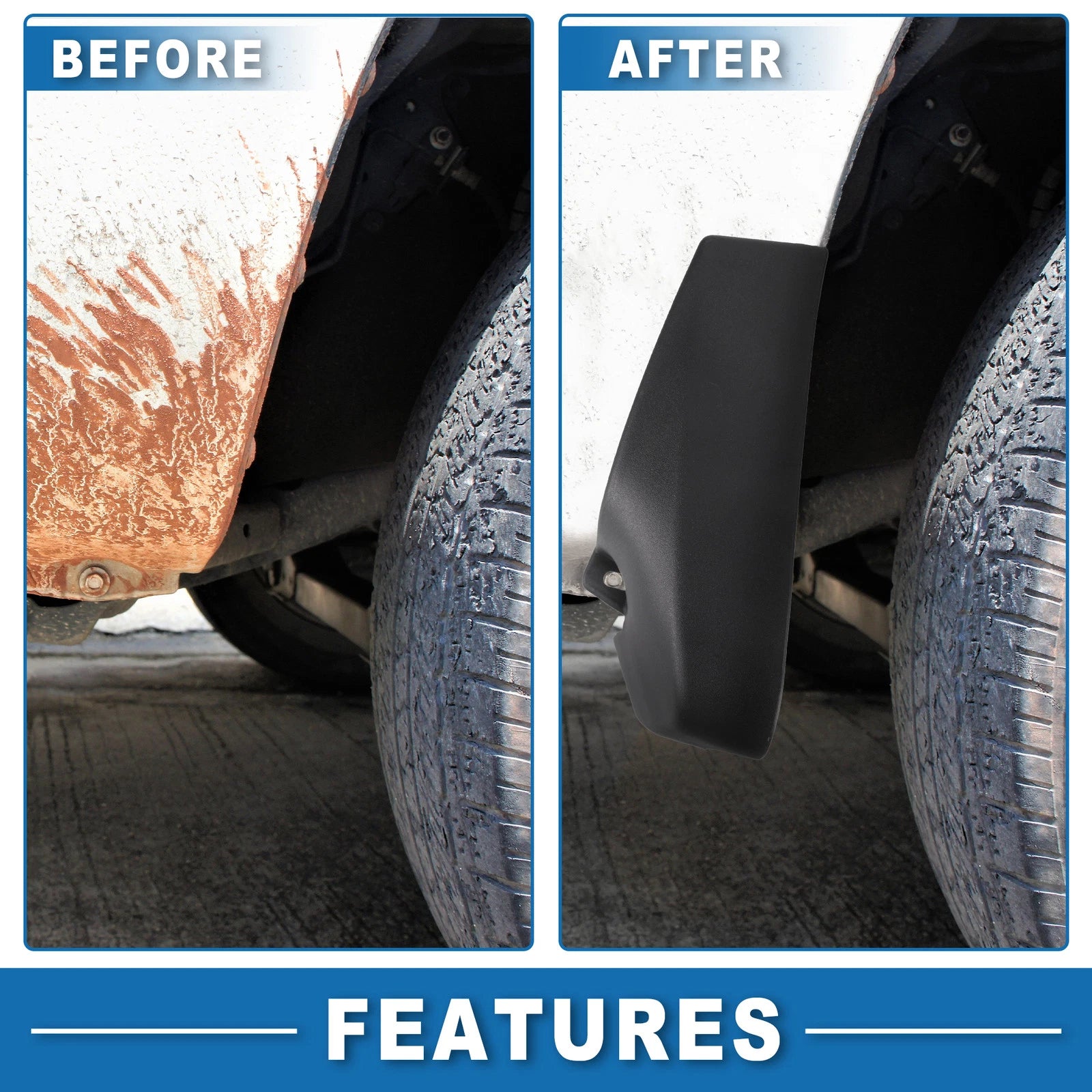 Mud Flap Splash Guard for Toyota Sienna (2004–2010)