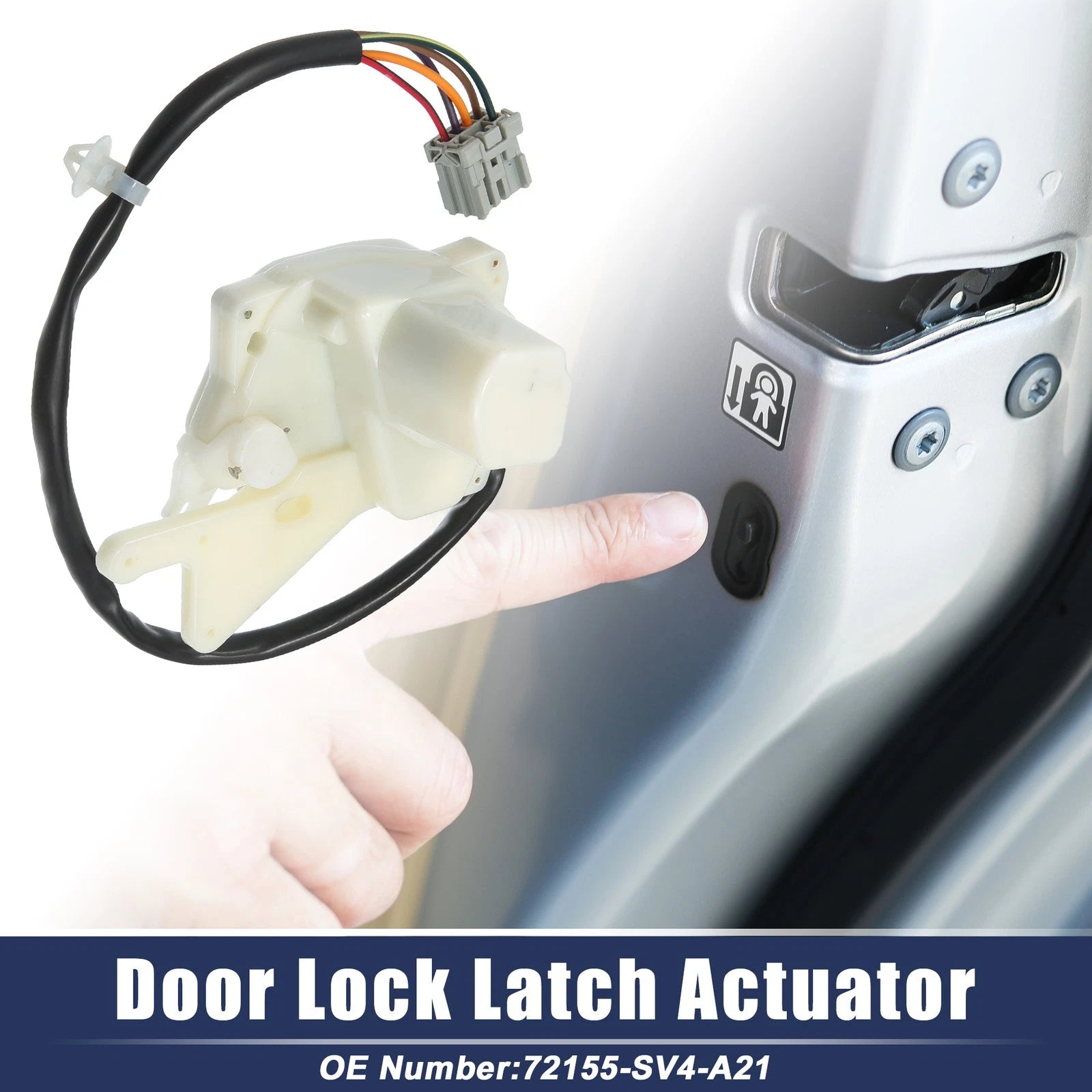 Door Lock Latch Actuator Front Left Replacement for Honda Accord (1994–1997)
