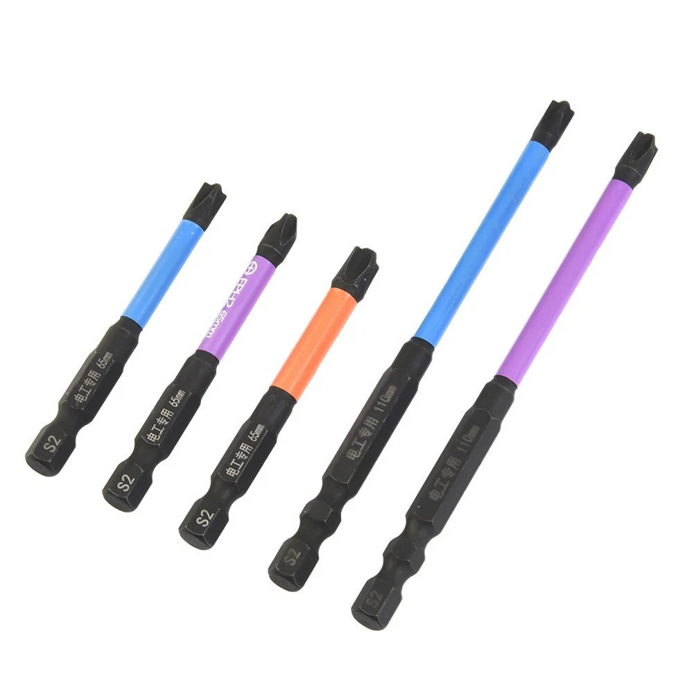Screwdriver Bit Set for Socket Switch 65-150mm Cross
