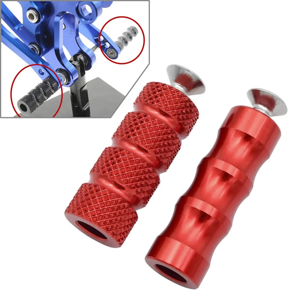 6mm Foot Peg Gear Shift Brake Lever Toe Peg Pedal for Universal Motorcycle