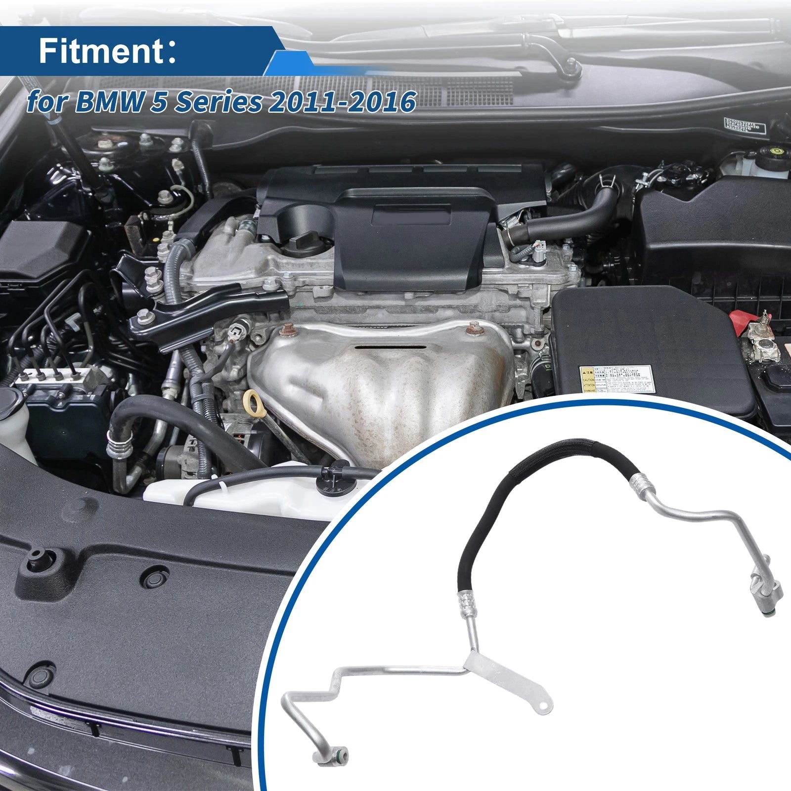 A/C Refrigerant Liquid Hose Replacement for BMW 5 Series (2011–2016)