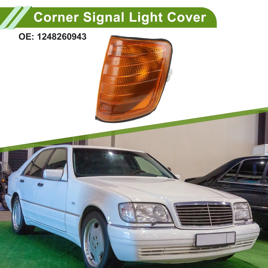 Left Front Corner Signal Light Cover Replacement for Mercedes 190E (1984–1996)