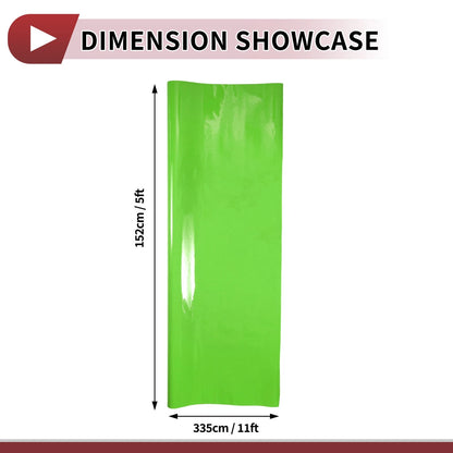 Car Wrap Film for Universal Applications (11ft x 5ft) - Bright Green