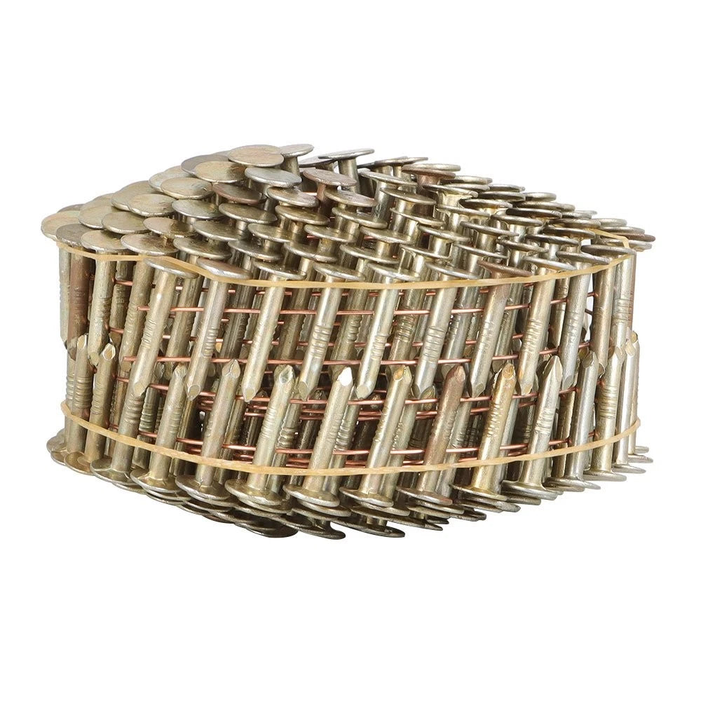 7200 Pack Galvanized Coil Roofing Nails 7/8" × 0.12" × 3/8" 15 Degree